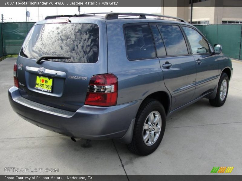 Bluestone Metallic / Ash Gray 2007 Toyota Highlander V6 4WD