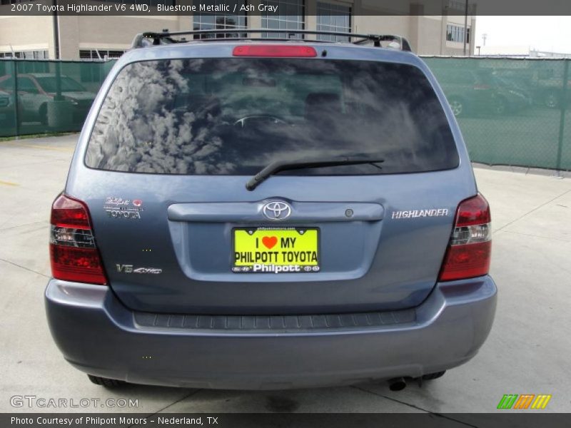 Bluestone Metallic / Ash Gray 2007 Toyota Highlander V6 4WD