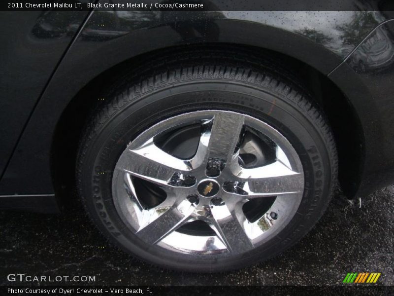 Black Granite Metallic / Cocoa/Cashmere 2011 Chevrolet Malibu LT
