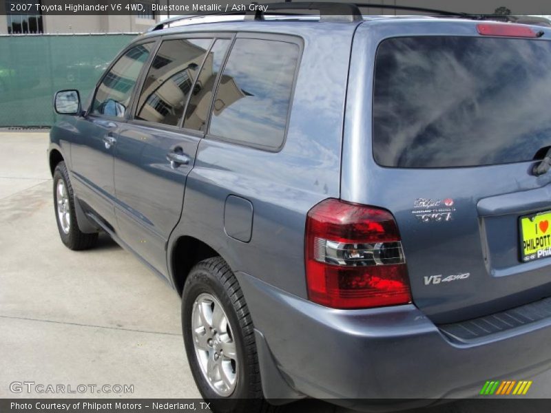 Bluestone Metallic / Ash Gray 2007 Toyota Highlander V6 4WD