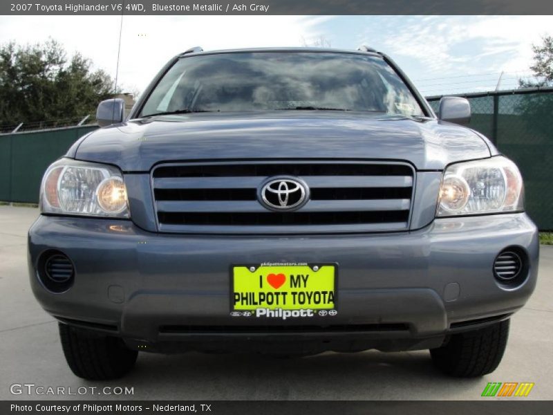 Bluestone Metallic / Ash Gray 2007 Toyota Highlander V6 4WD