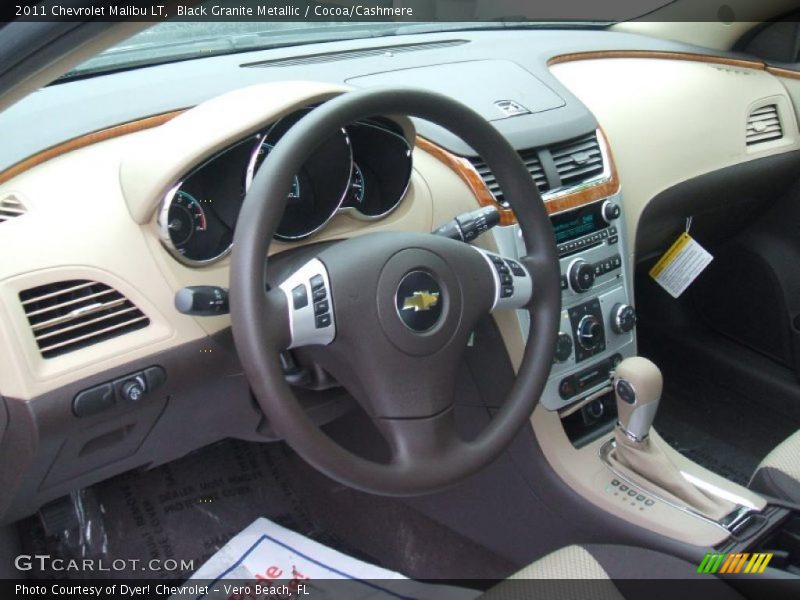 Black Granite Metallic / Cocoa/Cashmere 2011 Chevrolet Malibu LT