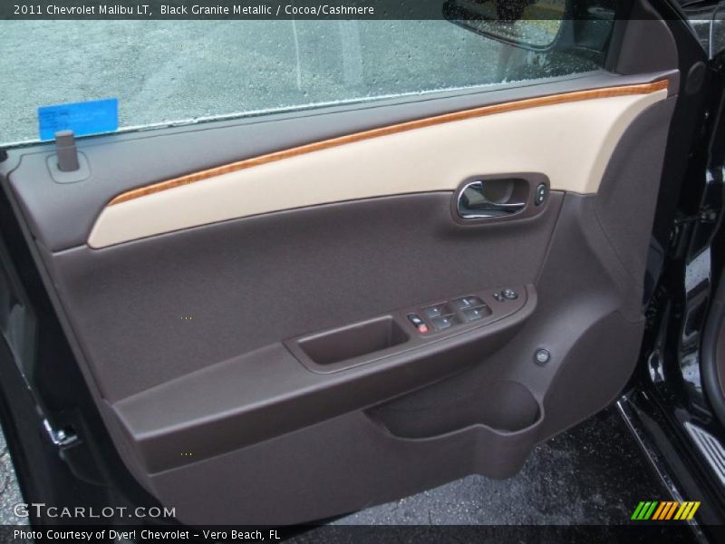 Black Granite Metallic / Cocoa/Cashmere 2011 Chevrolet Malibu LT