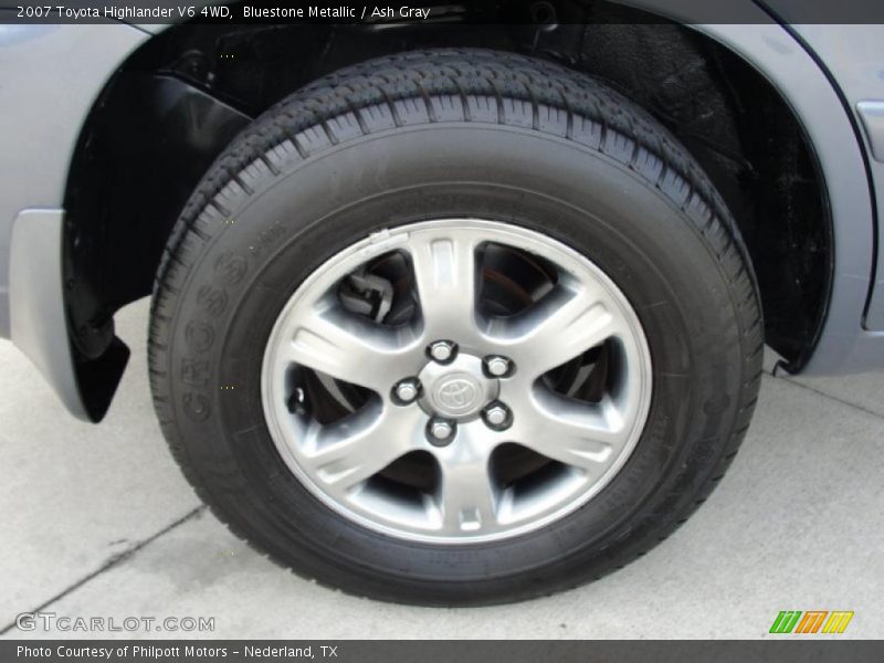 Bluestone Metallic / Ash Gray 2007 Toyota Highlander V6 4WD