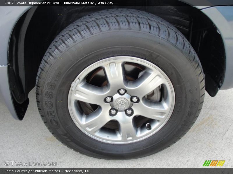 Bluestone Metallic / Ash Gray 2007 Toyota Highlander V6 4WD