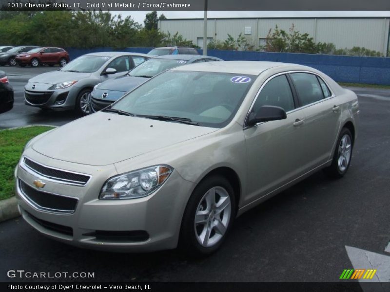 Gold Mist Metallic / Cocoa/Cashmere 2011 Chevrolet Malibu LT