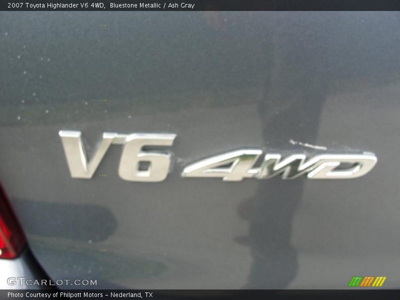 Bluestone Metallic / Ash Gray 2007 Toyota Highlander V6 4WD