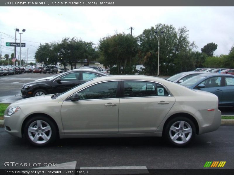 Gold Mist Metallic / Cocoa/Cashmere 2011 Chevrolet Malibu LT