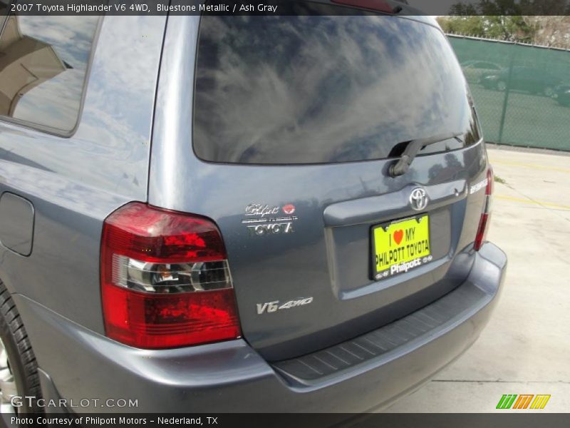 Bluestone Metallic / Ash Gray 2007 Toyota Highlander V6 4WD