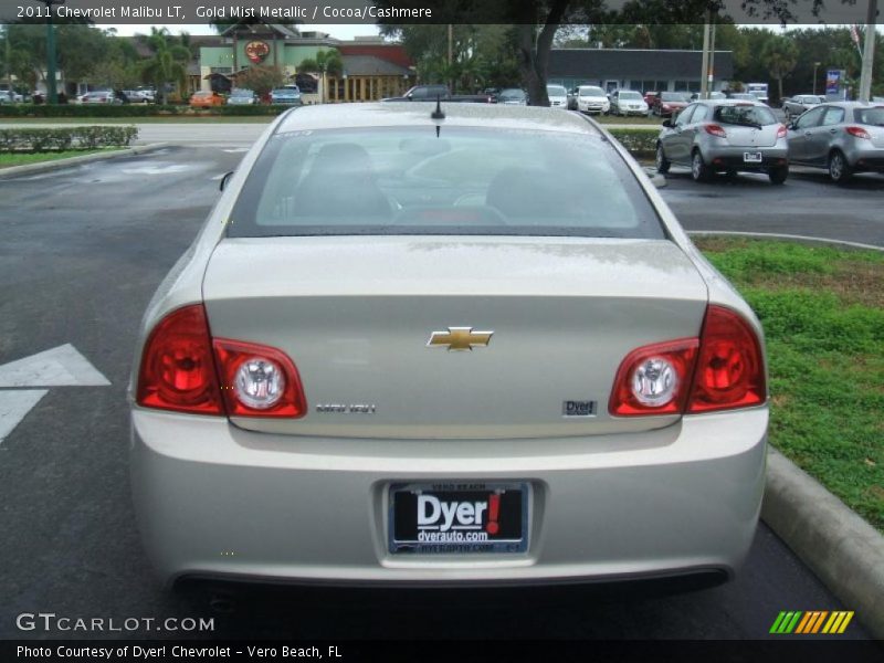 Gold Mist Metallic / Cocoa/Cashmere 2011 Chevrolet Malibu LT