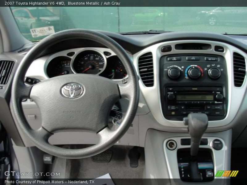 Bluestone Metallic / Ash Gray 2007 Toyota Highlander V6 4WD