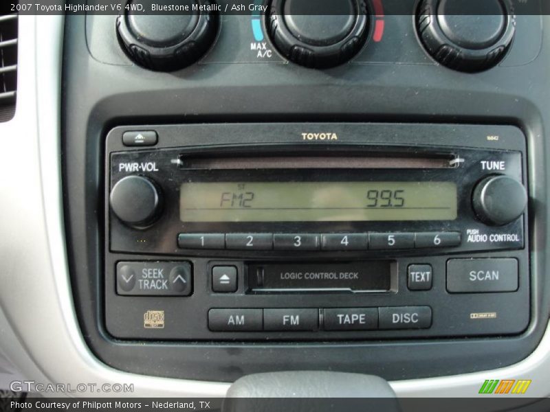Bluestone Metallic / Ash Gray 2007 Toyota Highlander V6 4WD