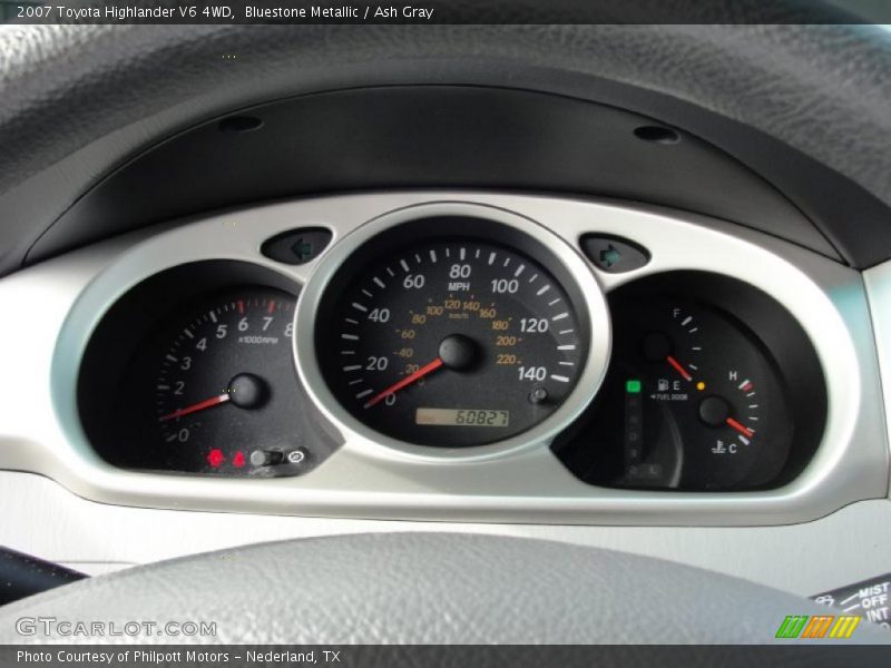 Bluestone Metallic / Ash Gray 2007 Toyota Highlander V6 4WD