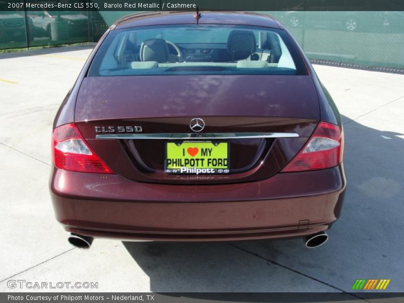 Barolo Red Metallic / Cashmere 2007 Mercedes-Benz CLS 550