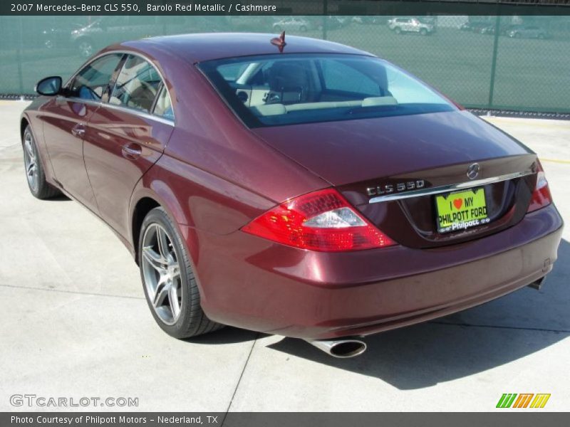 Barolo Red Metallic / Cashmere 2007 Mercedes-Benz CLS 550