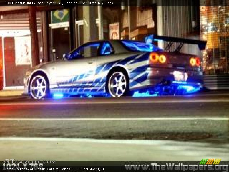 Sterling Silver Metallic / Black 2001 Mitsubishi Eclipse Spyder GT