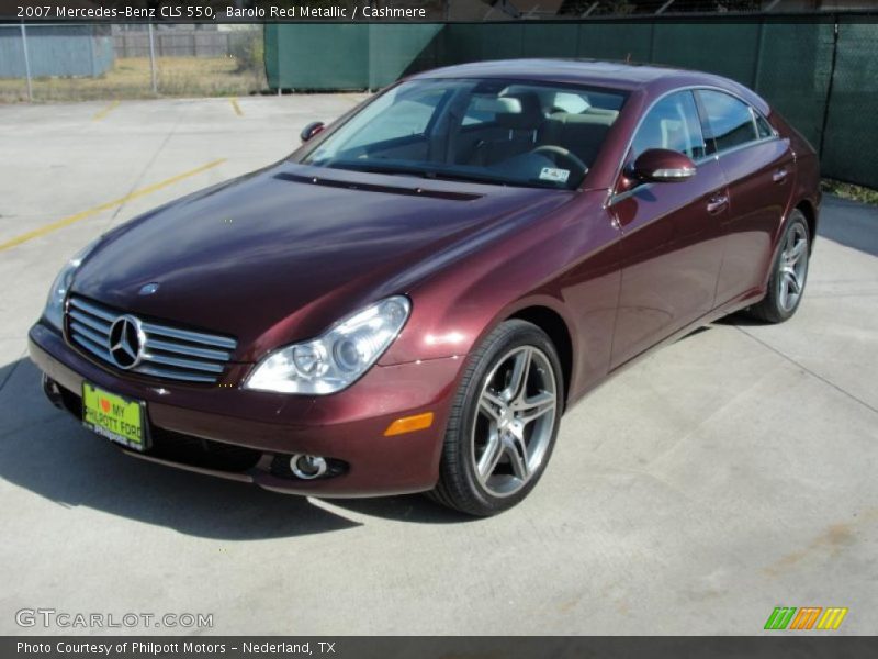 Barolo Red Metallic / Cashmere 2007 Mercedes-Benz CLS 550