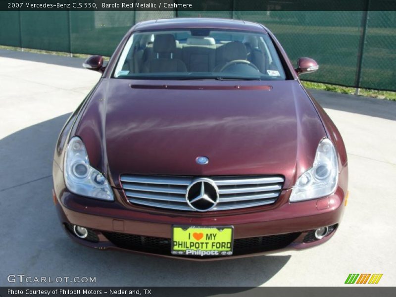 Barolo Red Metallic / Cashmere 2007 Mercedes-Benz CLS 550