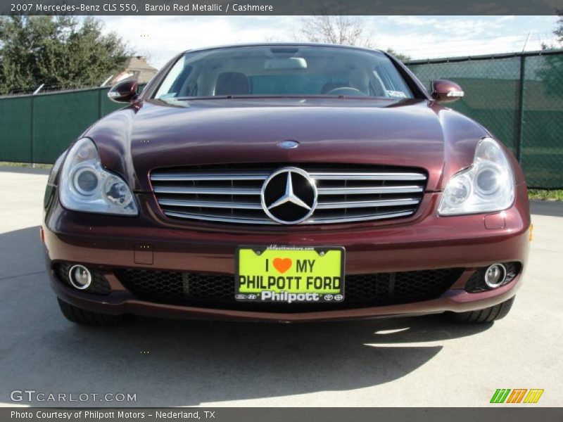 Barolo Red Metallic / Cashmere 2007 Mercedes-Benz CLS 550