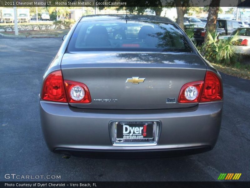 Mocha Steel Metallic / Cocoa/Cashmere 2011 Chevrolet Malibu LT