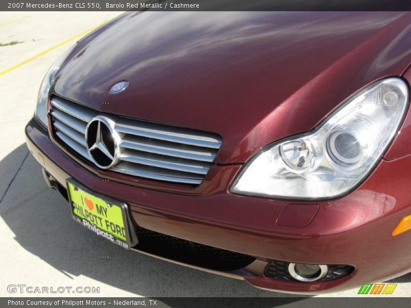 Barolo Red Metallic / Cashmere 2007 Mercedes-Benz CLS 550