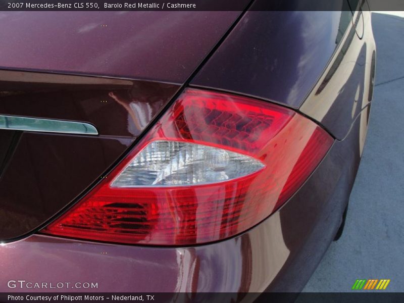 Barolo Red Metallic / Cashmere 2007 Mercedes-Benz CLS 550