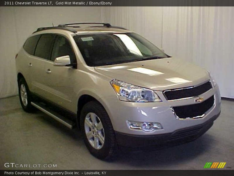 Gold Mist Metallic / Ebony/Ebony 2011 Chevrolet Traverse LT