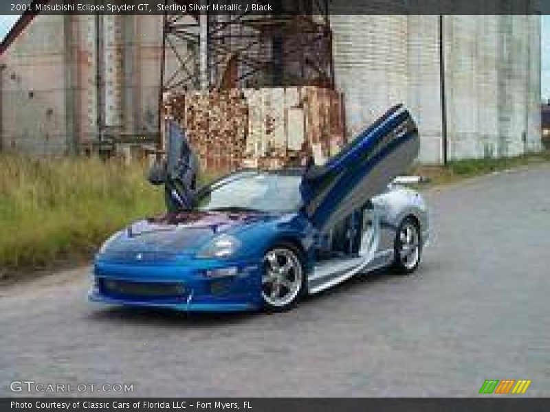 Sterling Silver Metallic / Black 2001 Mitsubishi Eclipse Spyder GT
