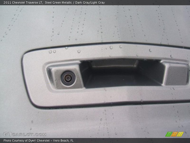 Steel Green Metallic / Dark Gray/Light Gray 2011 Chevrolet Traverse LT