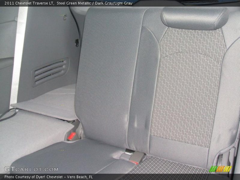 Steel Green Metallic / Dark Gray/Light Gray 2011 Chevrolet Traverse LT