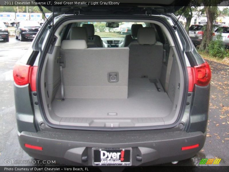 Steel Green Metallic / Light Gray/Ebony 2011 Chevrolet Traverse LT