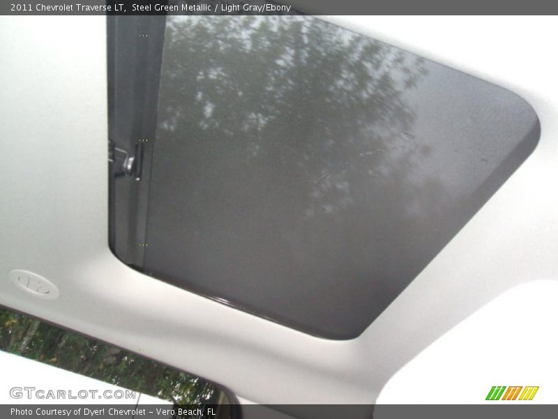 Steel Green Metallic / Light Gray/Ebony 2011 Chevrolet Traverse LT