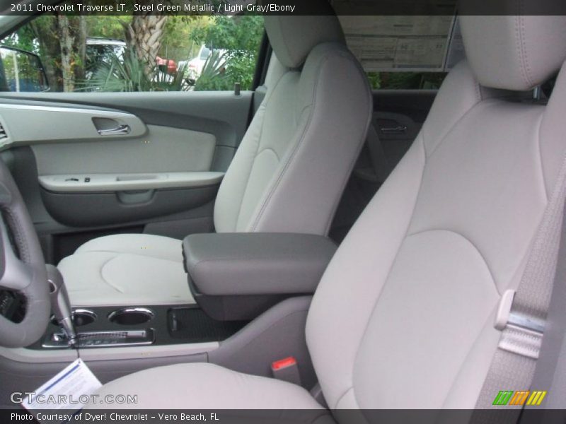 Steel Green Metallic / Light Gray/Ebony 2011 Chevrolet Traverse LT