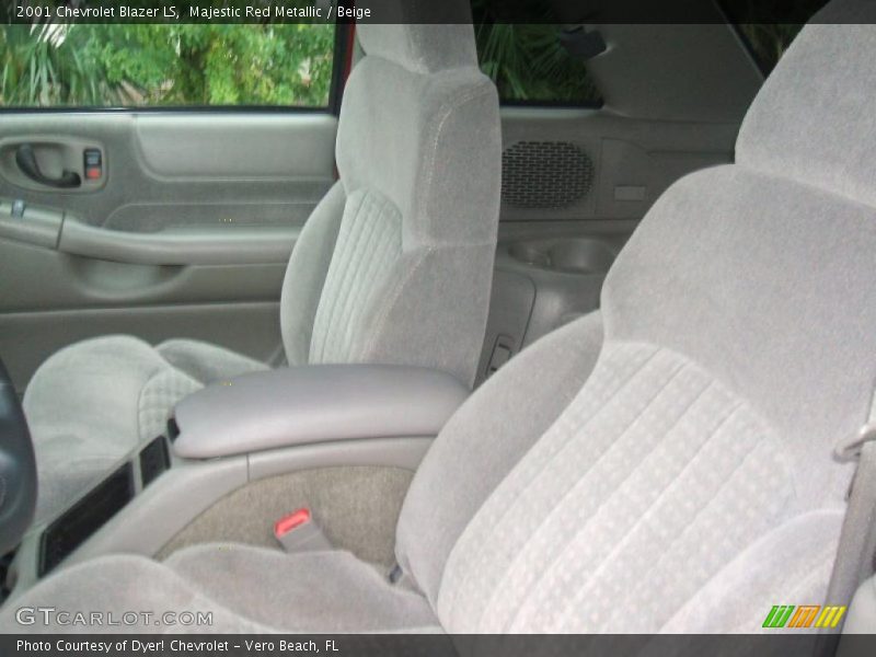 Majestic Red Metallic / Beige 2001 Chevrolet Blazer LS