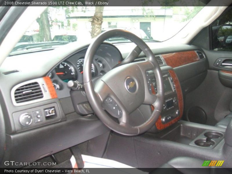 Black / Ebony 2008 Chevrolet Silverado 1500 LTZ Crew Cab