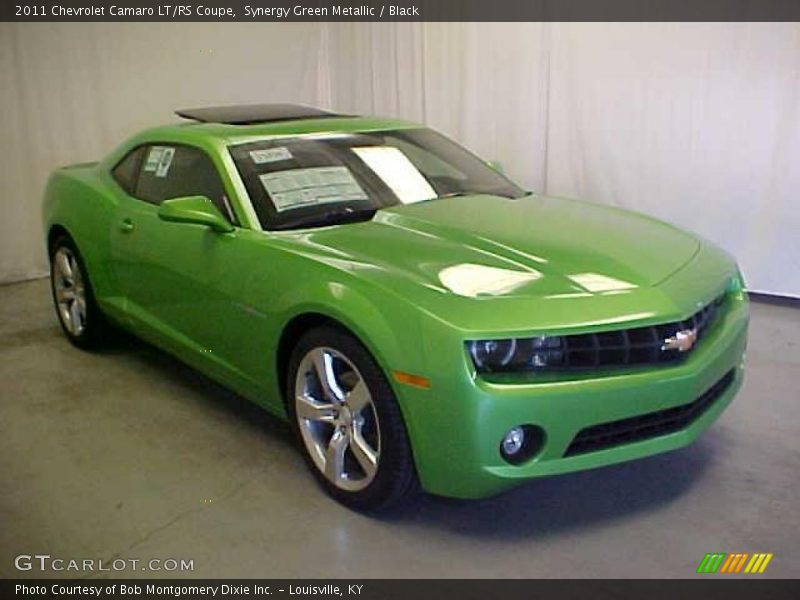 Synergy Green Metallic / Black 2011 Chevrolet Camaro LT/RS Coupe