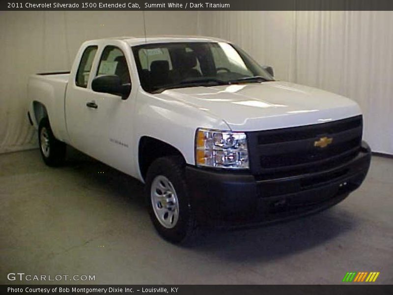 Summit White / Dark Titanium 2011 Chevrolet Silverado 1500 Extended Cab