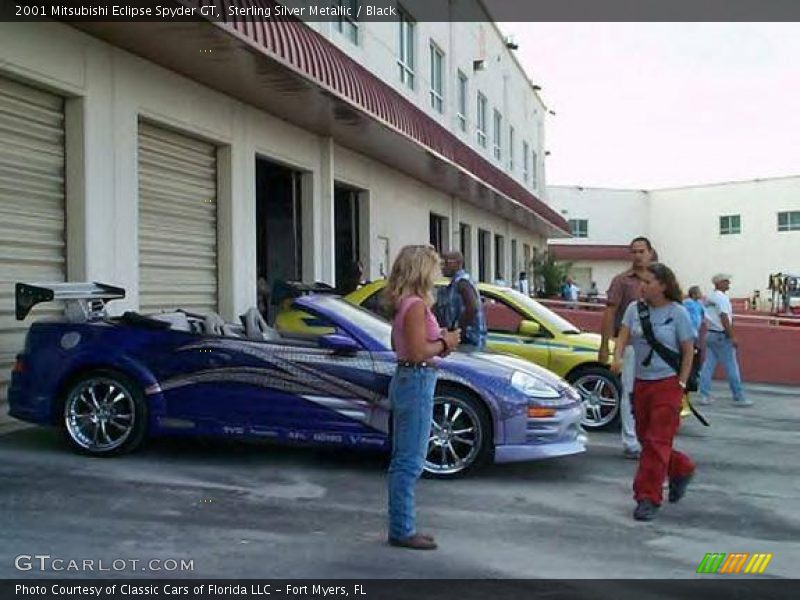 Sterling Silver Metallic / Black 2001 Mitsubishi Eclipse Spyder GT
