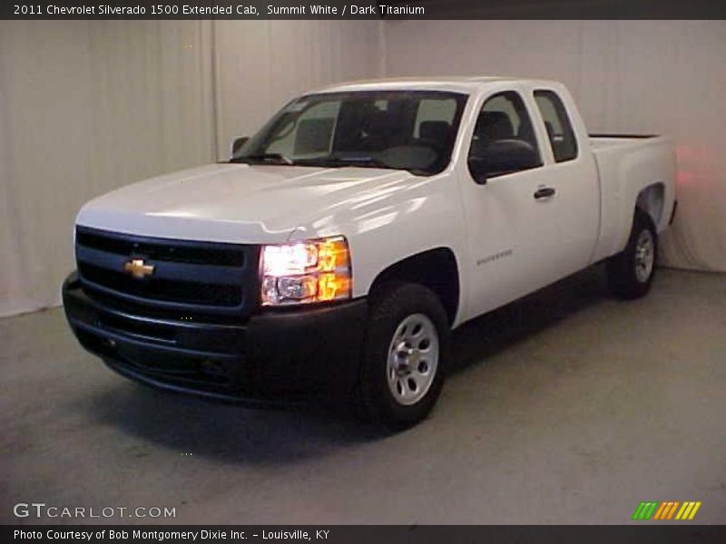 Summit White / Dark Titanium 2011 Chevrolet Silverado 1500 Extended Cab