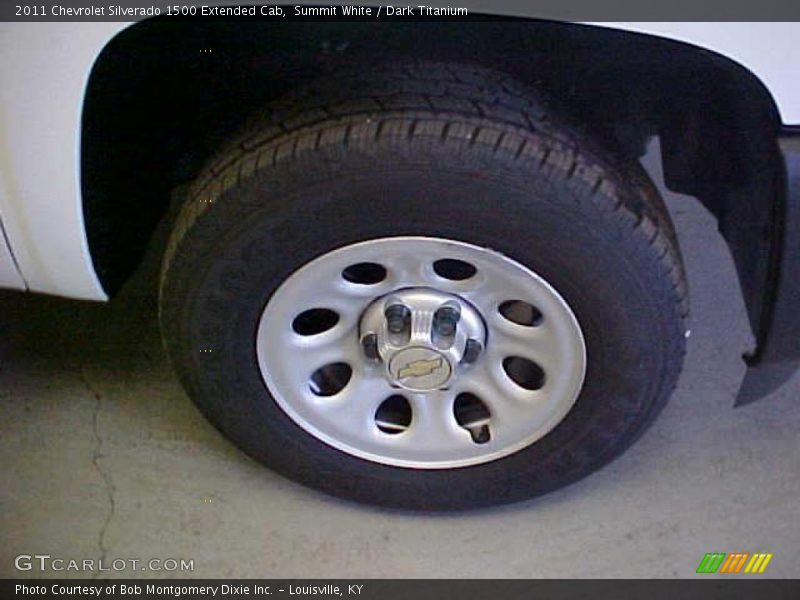 Summit White / Dark Titanium 2011 Chevrolet Silverado 1500 Extended Cab
