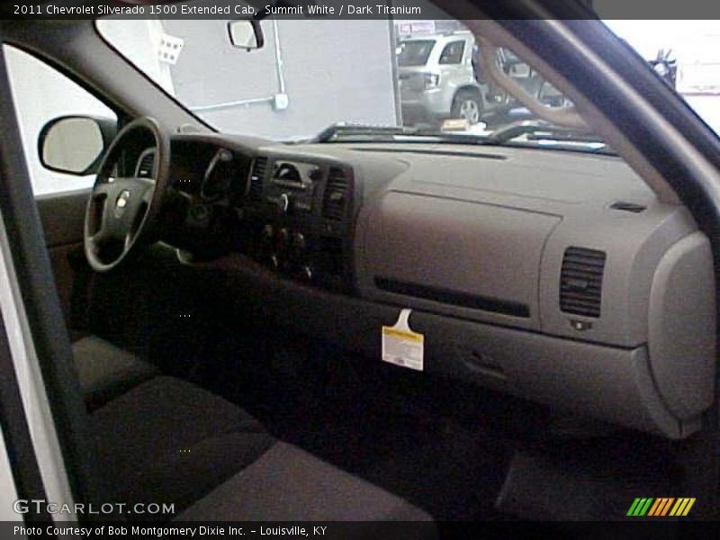 Summit White / Dark Titanium 2011 Chevrolet Silverado 1500 Extended Cab