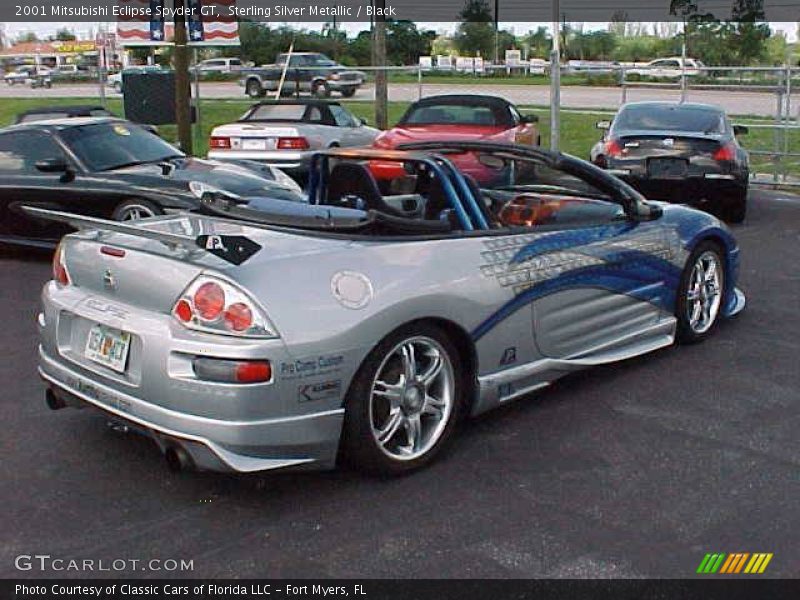 Sterling Silver Metallic / Black 2001 Mitsubishi Eclipse Spyder GT