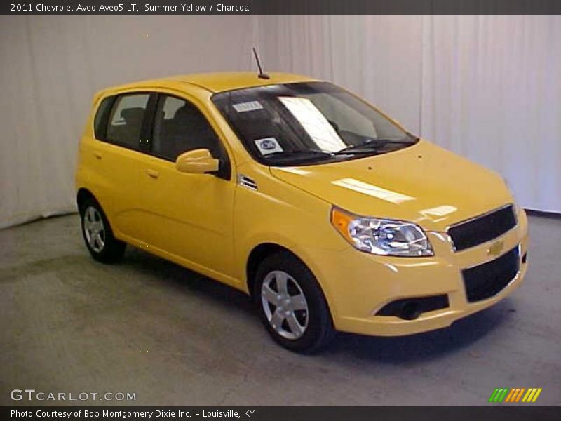 Summer Yellow / Charcoal 2011 Chevrolet Aveo Aveo5 LT