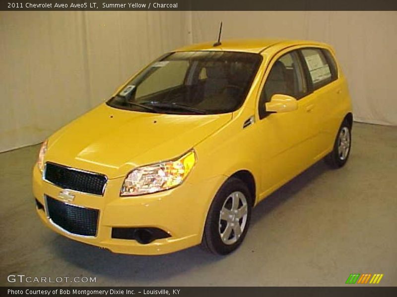 Summer Yellow / Charcoal 2011 Chevrolet Aveo Aveo5 LT