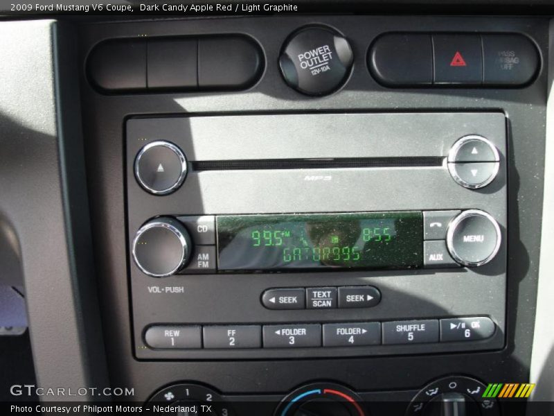 Dark Candy Apple Red / Light Graphite 2009 Ford Mustang V6 Coupe