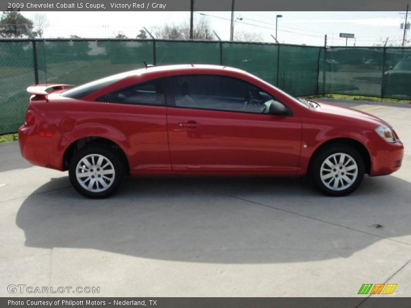 Victory Red / Gray 2009 Chevrolet Cobalt LS Coupe