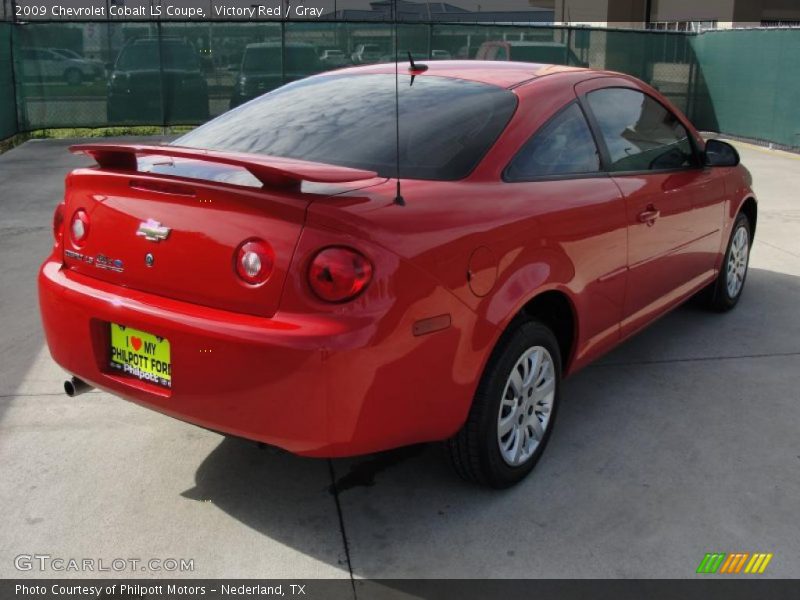 Victory Red / Gray 2009 Chevrolet Cobalt LS Coupe
