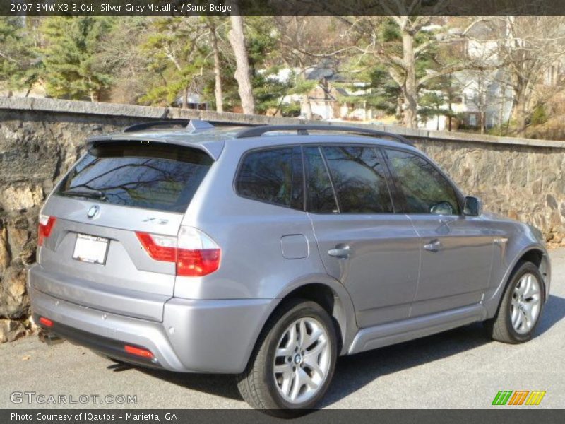 Silver Grey Metallic / Sand Beige 2007 BMW X3 3.0si