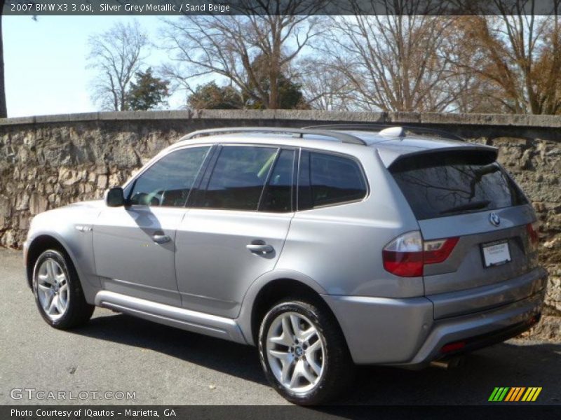 Silver Grey Metallic / Sand Beige 2007 BMW X3 3.0si