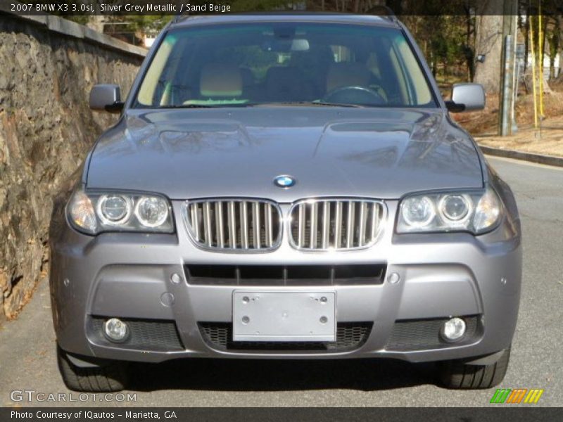 Silver Grey Metallic / Sand Beige 2007 BMW X3 3.0si